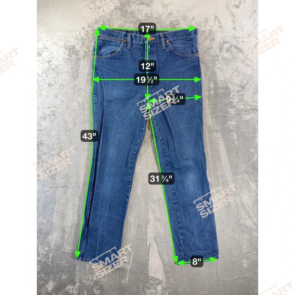 Wrangler 936 Cowboy Cut Jeans Men's Size 33x32 Blue Denim Pants Western